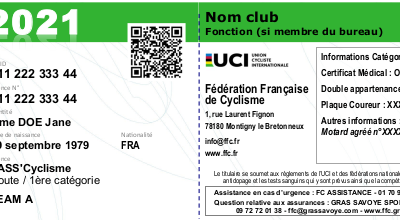 Renouvellement Licence 2021