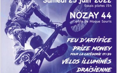 compétition BMX en semi-nocturne à Nozay