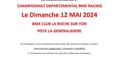 Championnat Départemental Bmx Racing De Vendée 2024