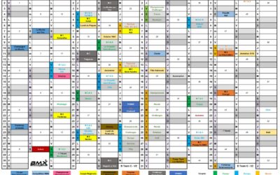 Calendrier des compétitions 2026